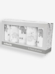 JoJo Maman Bébé Grey New Baby Elephant Gift Set - Image 5 of 7