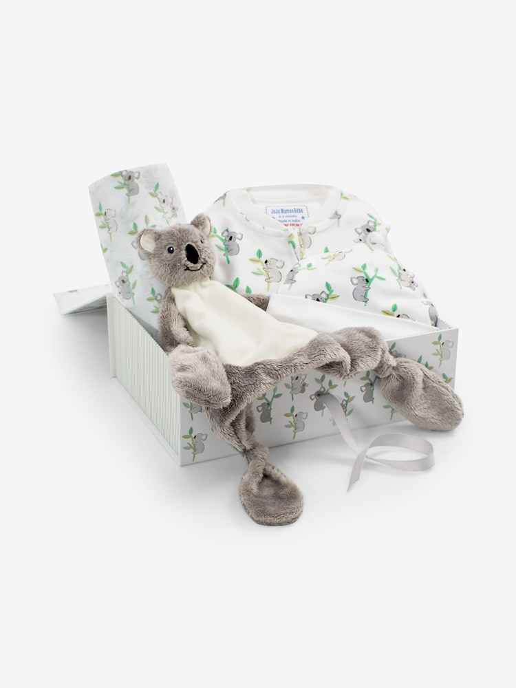 JoJo Maman Bébé White New Baby Koala Gift Set - Image 1 of 6
