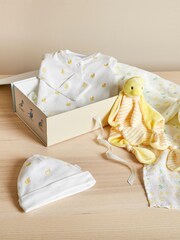 JoJo Maman Bébé Yellow New Baby Duck Gift Set - Image 1 of 1