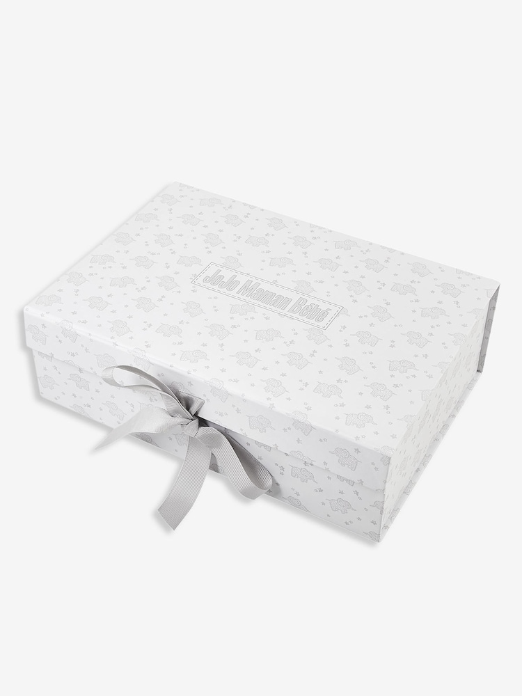 JoJo Maman Bébé Grey Elephant Cuddles Gift Set - Image 4 of 4