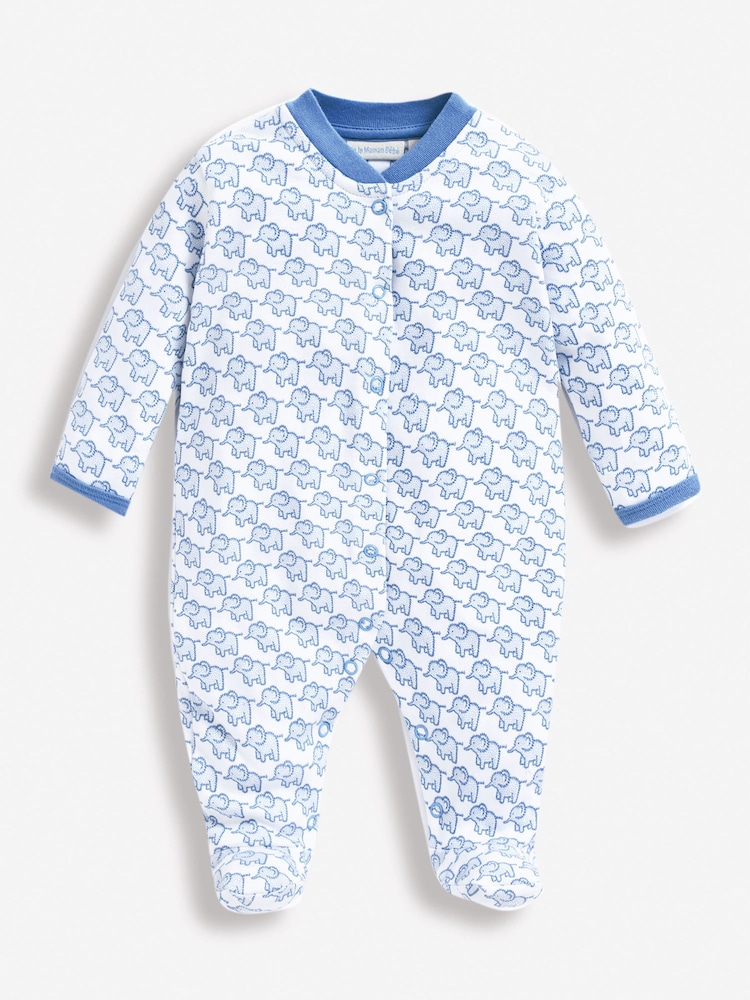 JoJo Maman Bébé Blue New Baby Elephant Gift Set - Image 2 of 5