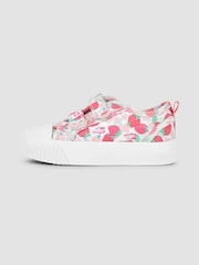 JoJo Maman Bébé Floral Canvas Pumps - Image 4 of 4