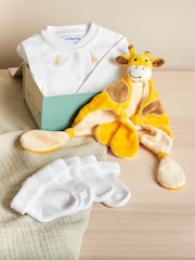 JoJo Maman Bébé White New Baby Giraffe Gift Set - Image 1 of 5