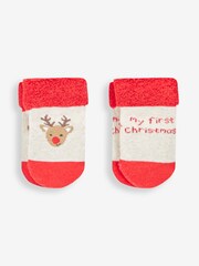 JoJo Maman Bébé Red My First Christmas Baby Gift Set - Image 4 of 5