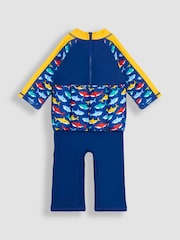 JoJo Maman Bébé Shark UPF 50 Sun Protection Float Suit - Image 2 of 4