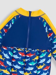 JoJo Maman Bébé Shark UPF 50 Sun Protection Float Suit - Image 4 of 4