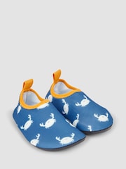 JoJo Maman Bébé Blue Crab Anti-Slip Swim Shoes - Image 1 of 4