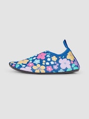 JoJo Maman Bébé Blue Floral Anti-Slip Swim Shoe - Image 4 of 4