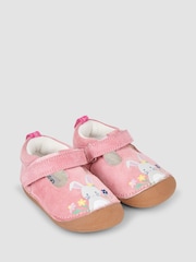 JoJo Maman Bébé Pink Bunny Pre-Walker Shoes - Image 1 of 4