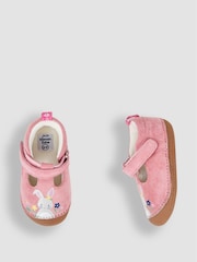 JoJo Maman Bébé Pink Bunny Pre-Walker Shoes - Image 3 of 4