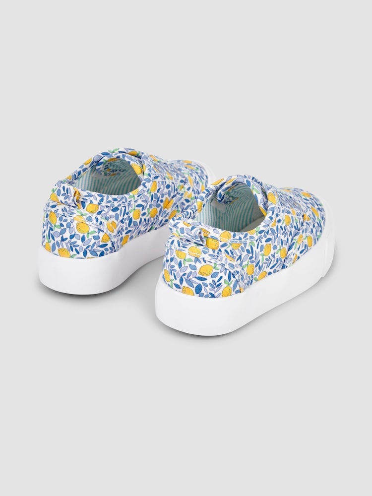 JoJo Maman Bébé Ditsy Printed Plimsoles - Image 2 of 4
