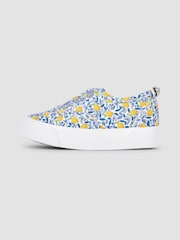 JoJo Maman Bébé Ditsy Printed Plimsoles - Image 4 of 4