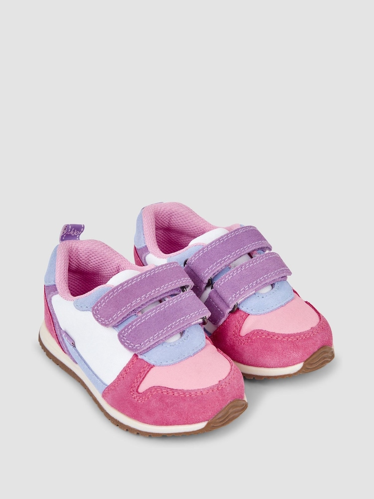 JoJo Maman Bébé Multi Riptape Trainers - Image 3 of 6