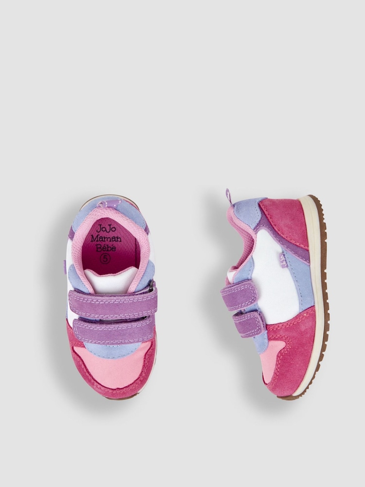 JoJo Maman Bébé Multi Riptape Trainers - Image 5 of 6