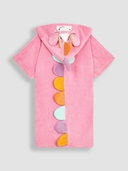 Розовый - Махровое пончо с капюшоном JoJo Maman Bébé - Image 3 of 5