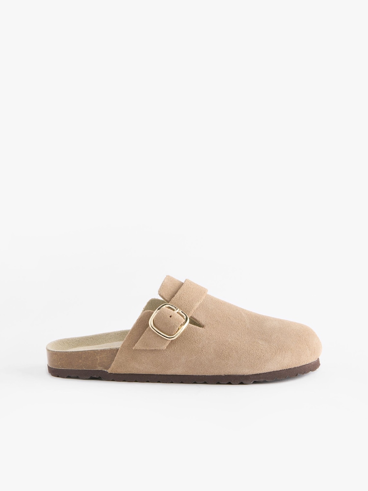 Neutral Standard Fit Forever Comfort® Leather Footbed Clogs - Image 4 of 7
