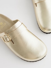 Gold Forever Comfort® Leather Footbed Clogs - Image 4 of 6