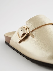 Gold Forever Comfort® Leather Footbed Clogs - Image 5 of 6