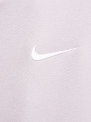 Nike Pale Pink Oversized Phoenix Fleece Mini Swoosh Full Zip Hoodie - Image 9 of 10