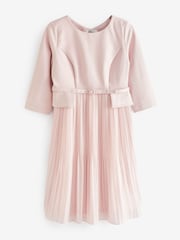 Seraphine Pink Pleated Maternity Dress - Image 8 of 8