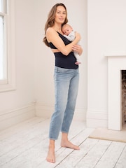 Seraphine Blue Post Maternity Tapered Leg Jeans - Image 1 of 6
