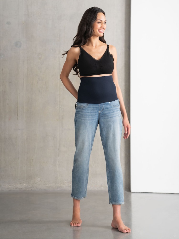 Seraphine Blue Post Maternity Tapered Leg Jeans - Image 1 of 6