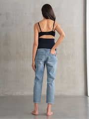 Seraphine Blue Post Maternity Tapered Leg Jeans - Image 3 of 6