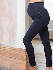 Seraphine Blue Bodhi Skinny Over Bump Jeans - Image 6 of 11