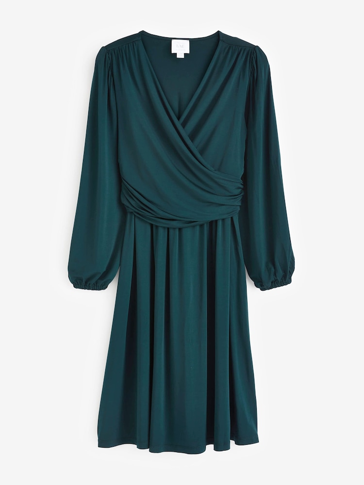 Seraphine Green Maternity & Nursing Evening Dress. - Image 10 of 10