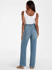 Seraphine Blue Emmett-Mid Bump Wide Leg Maternity Jeans - Image 3 of 10