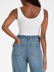Seraphine Blue Emmett-Mid Bump Wide Leg Maternity Jeans - Image 9 of 10