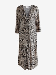 Seraphine Jersey Knot Black Dress - Image 8 of 9