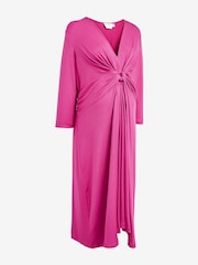 Seraphine Pink Jersey Knot Dress - Image 7 of 7