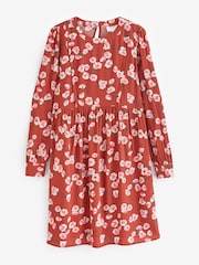 Seraphine Red Woven Dress Floral Print With Neon - Image 6 of 6