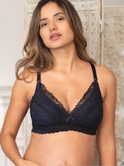 Seraphine Blue All Over Lace Bra - Image 3 of 8