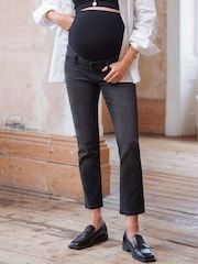 Seraphine Slim Leg Black Maternity Jeans - Image 3 of 9