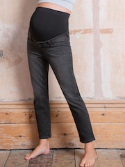 Seraphine Slim Leg Black Maternity Jeans - Image 6 of 9