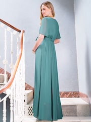 Seraphine Green Lift Up Maternity & Nursing Dress - Image 2 of 7