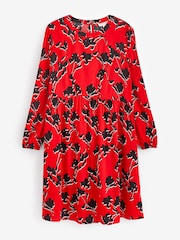 Seraphine Red A Line Dress With Nursing Zips - Image 5 of 5
