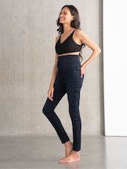 Seraphine Blue Stretch Wide Flare Denim Jeans - Image 2 of 6