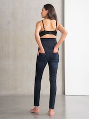 Seraphine Blue Stretch Wide Flare Denim Jeans - Image 4 of 6