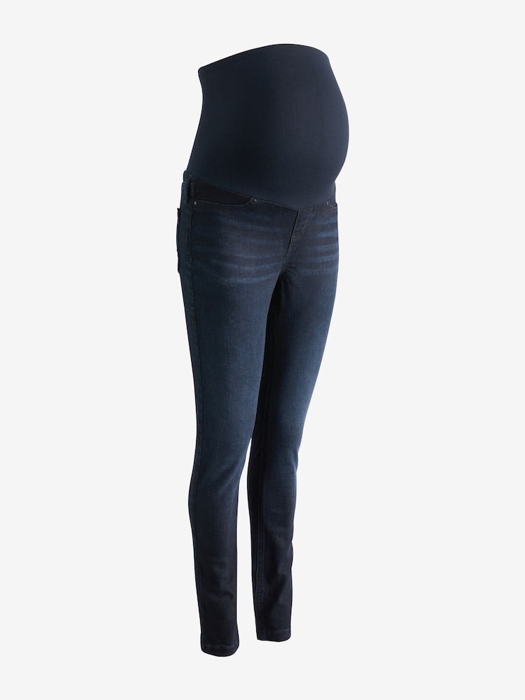 Seraphine Blue Stretch Wide Flare Denim Jeans - Image 6 of 6