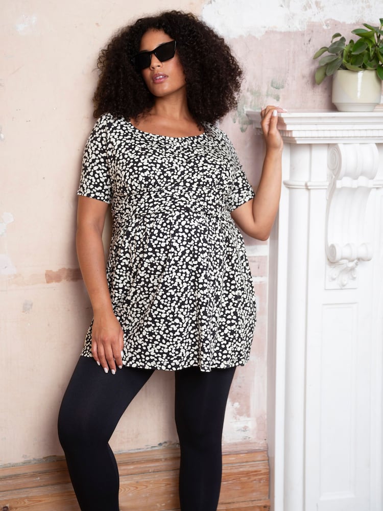 Seraphine Jersey Nursing Black Tunic - Image 1 of 7 Seraphine Jersey Nursing Black Tunic - Image 1 of 7