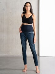 Seraphine Blue Post Maternity Skinny Jeans - Image 1 of 5