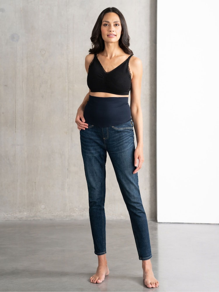 Seraphine Blue Post Maternity Skinny Jeans - Image 1 of 5