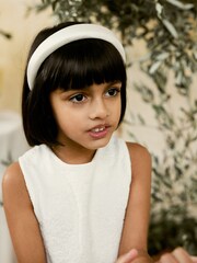 Cream Satin Aliceband - Image 1 of 4