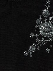 River Island Black Embellished Jumper Dress - Image 6 of 6