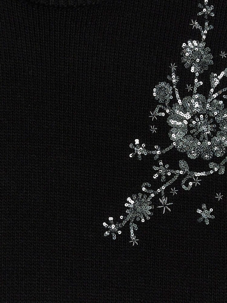 River Island Black Embellished Jumper Dress - Image 6 of 6