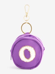 Purple Inital Key Ring Purse - Image 1 of 1
