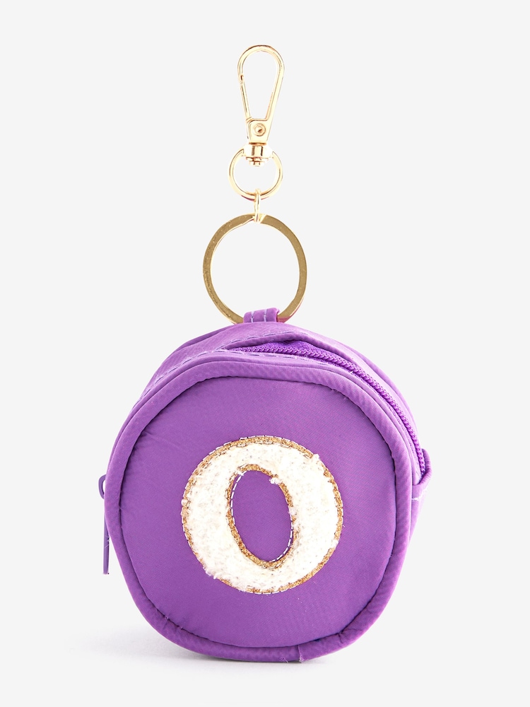 Purple Inital Key Ring Purse - Image 1 of 1